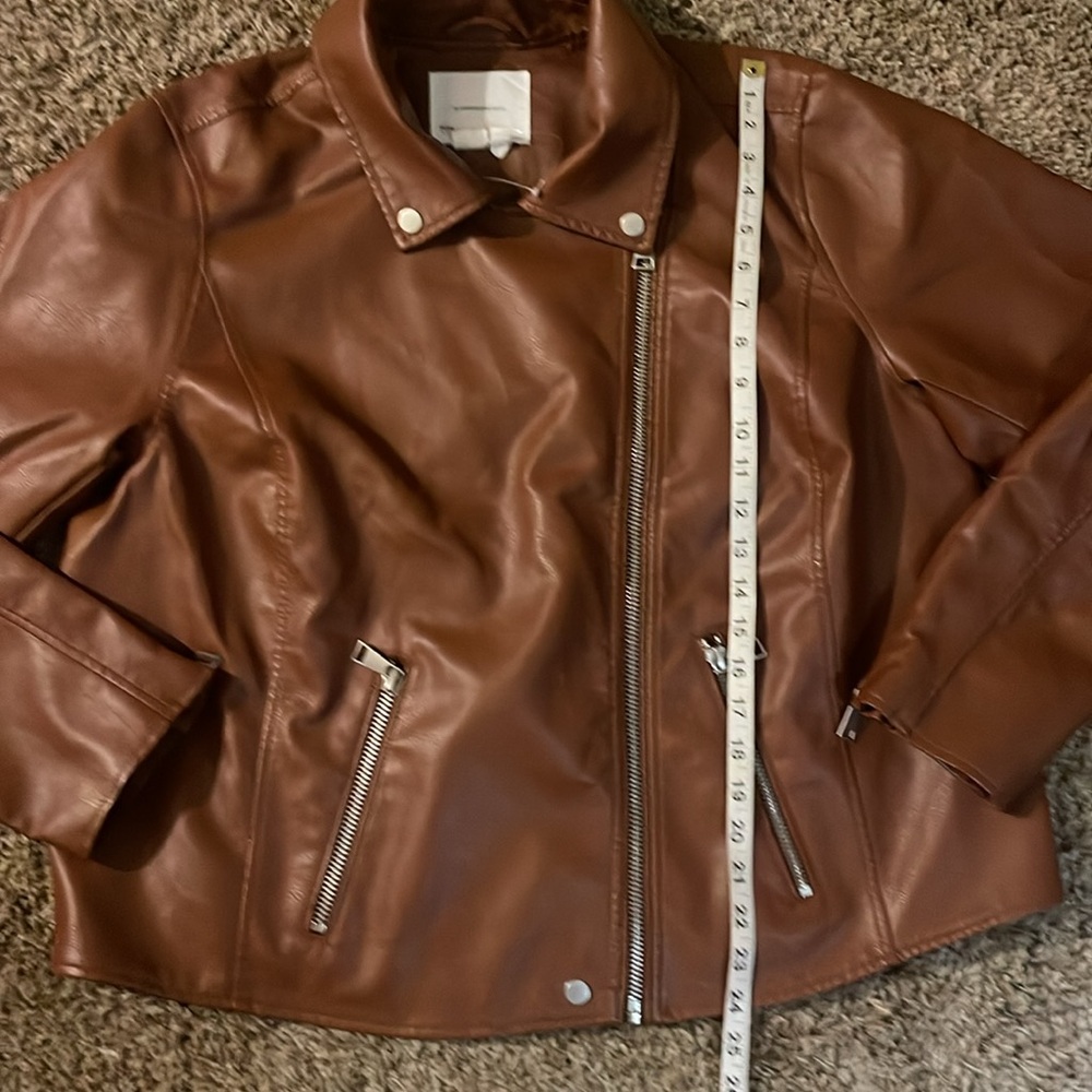 Saige Faux-Leather Moto Jacket - Picture 4 of 8